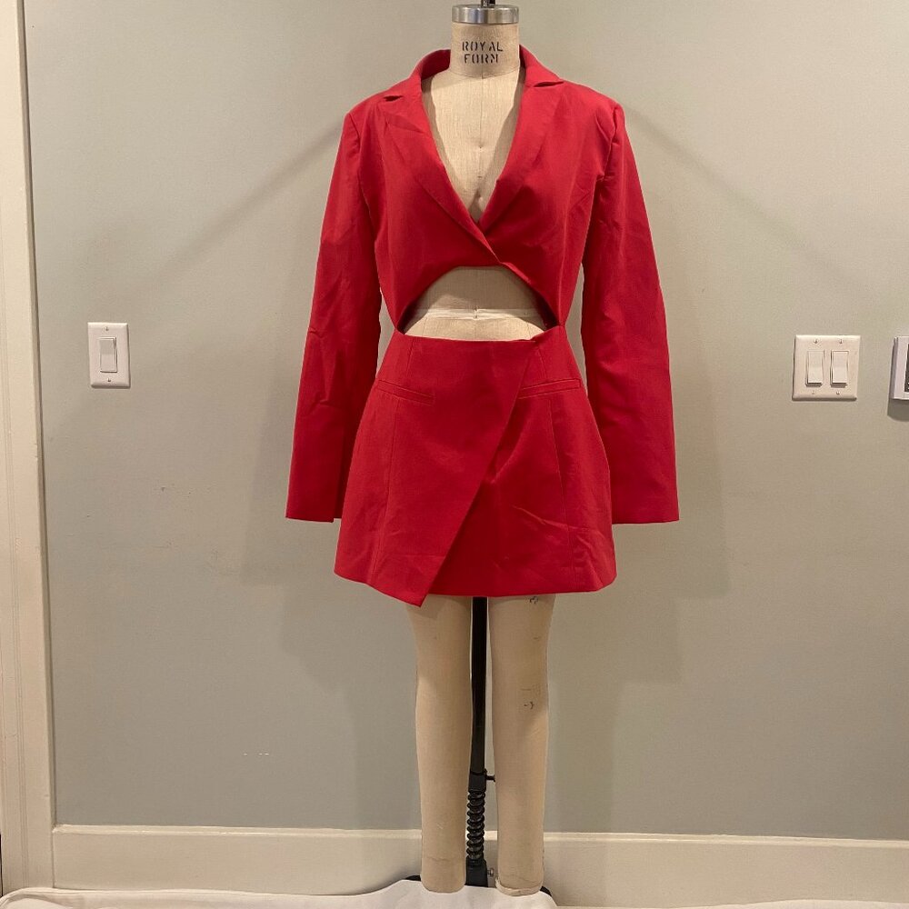 Zara - Blazer Cut out Dress in Pink— size Medium (NWT)